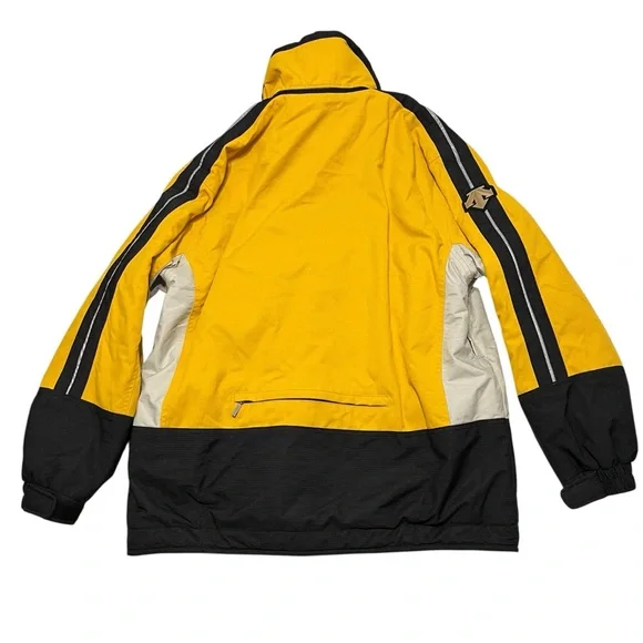 Descente Ski Snowboard Jacket Men’s Small Yellow Dermizax Waterproof Full Zip - Picture 14 of 14